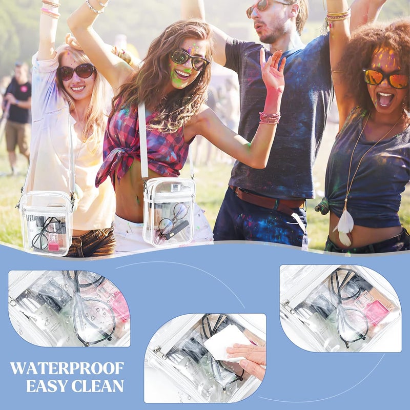 yuanming Clear Bag Stadium Approved, Clear Crossbody Purse Bag, Clear Stadium Bags for Women - Image 5